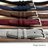 Men's Suede Belt Genuine Leather Belt 1-3/8"(35mm) Wide
