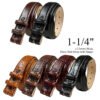 Genuine Full-Grain Leather Belt Strap – 32mm