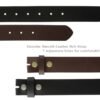 Premium Leather Belt Strap with Snaps – 32mm