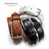 Men's - Grain Cowhide Leather Belt 1-1/8"(30mm) Wide