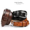 Men'sLeather Belt 1-1/8"(30mm) Wide