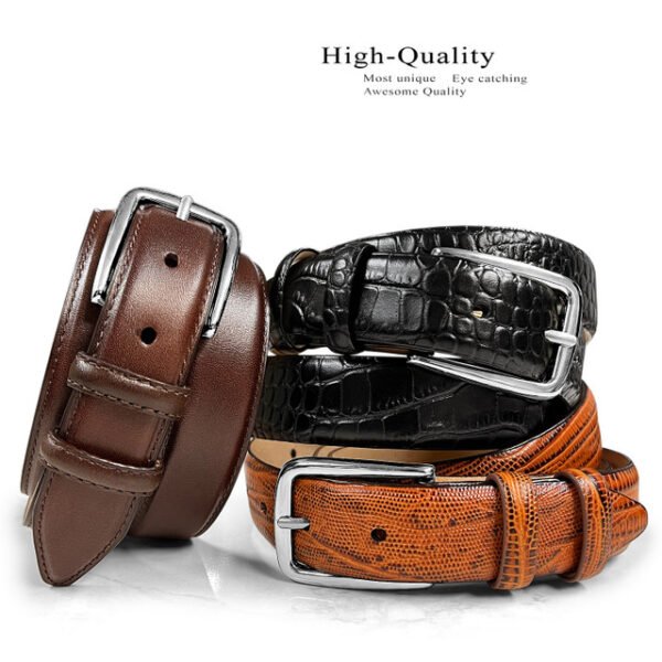 Men'sLeather Belt 1-1/8"(30mm) Wide
