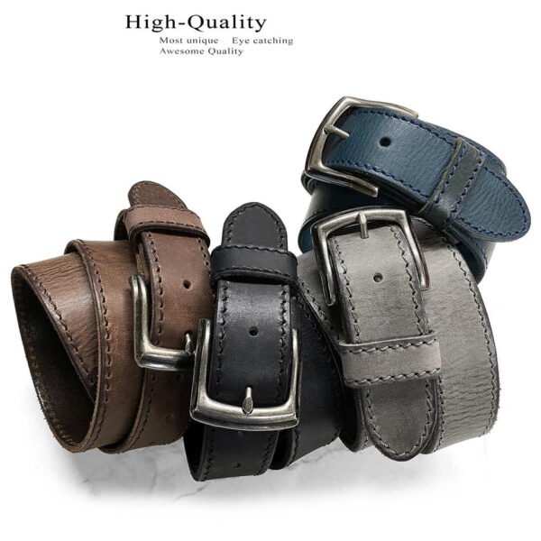Premium Full-Grain Leather Jean Belt – 38mm
