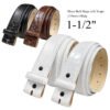 Cowhide Leather Belt Strap with Snaps – 38mm