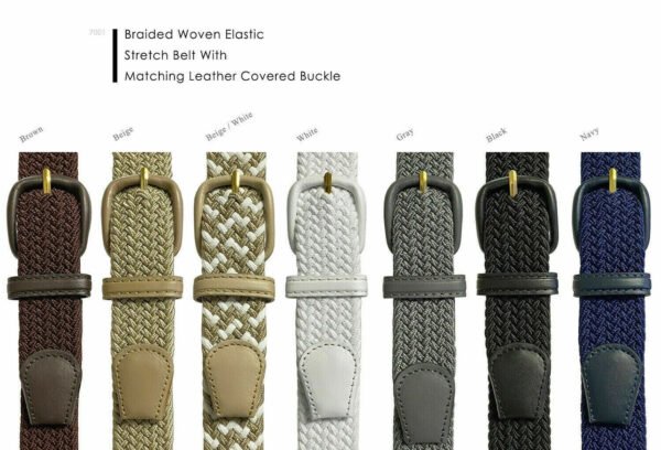 Leather Stretch Belt 1-1/4"(32mm) Wide