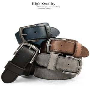 Premium Full-Grain Leather Jean Belt – 38mm
