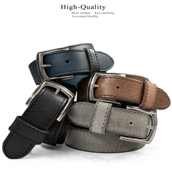 Premium Full-Grain Leather Jean Belt – 38mm
