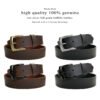 Genuine Full Grain Leather Casual Jean Belt 1-1/2"(38mm) Wide