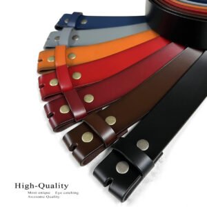 Casual Belt Strap with Snaps 1-1/2"(38mm) Wide