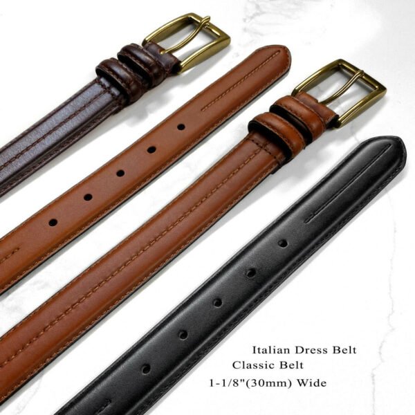 Men's  Leather Belt 1-1/8"(30mm) Wide