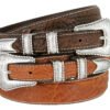 Premium Bison Leather Western Ranger Belt