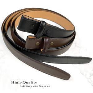 Replacement Genuine Leather Dress Belt Strap 1"(25mm) Wide