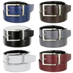 Men's Reversible Leather Belt 1-3/8"(35mm) Wide
