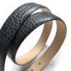 Genuine Full-Grain Cowhide Leather Dress Belt Strap with Snaps 1-1/4"(32mm) Wide