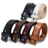 Replacement Leather Belt Strap with Snaps on 1-1/2"(38mm) Wide