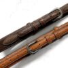 Genuine Leather Ranger Belt 1-3/8"(35mm) Taper to 3/4"(19mm) Wide