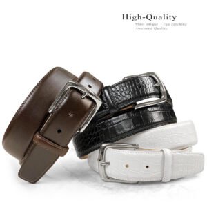 Buckle Leather Casual Belt 1-1/2"(38mm) Wide