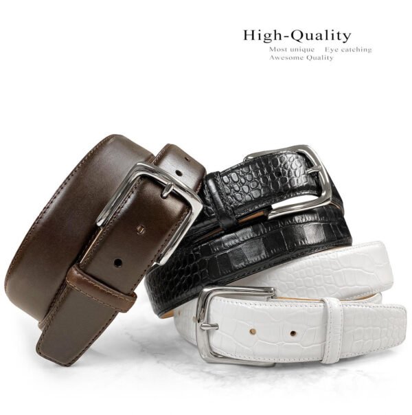 apid5qyng__07823 Buckle Leather Casual Belt 1-1/2"(38mm) Wide