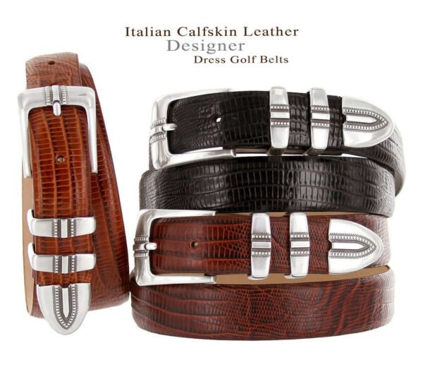 Genuine Cowhide Leather Designer Belt 1-1/8"(30mm) Wide