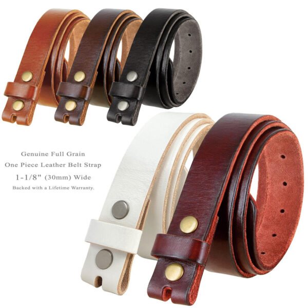 Replacement Belt Genuine Grain Leather  1-1/8"(30mm) wide