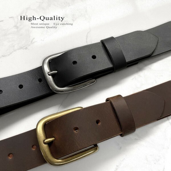 apipikm0t__92294 Casual Genuine Leather Belt 1-1/2"(38mm) Wide