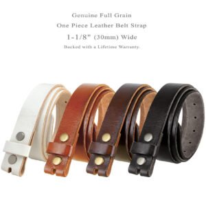 Replacement Belt Genuine Grain Leather  1-1/8"(30mm) wide