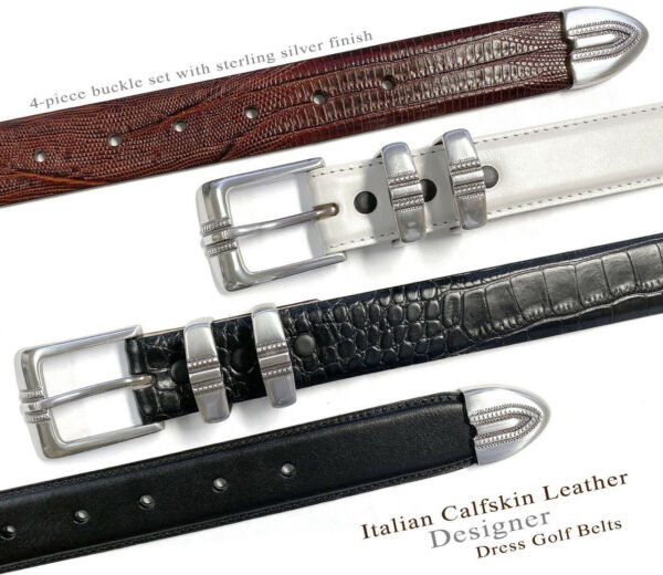 Genuine Cowhide Leather Designer Belt 1-1/8"(30mm) Wide