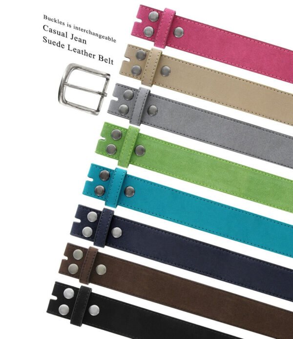 Suede Leather Casual Jean Belt – 38mm