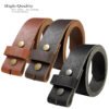 Full-Grain Leather Casual Belt Strap – 38mm
