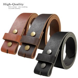 Full-Grain Leather Casual Belt Strap – 38mm