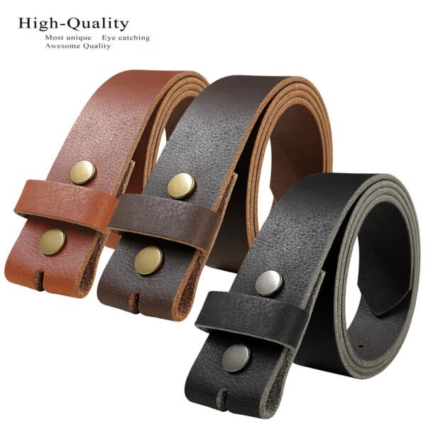 Full-Grain Leather Casual Belt Strap – 38mm
