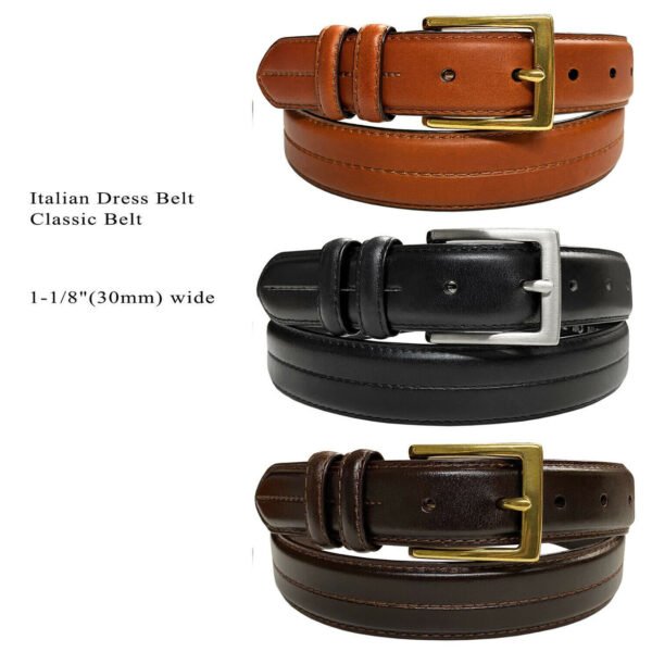 Men's  Leather Belt 1-1/8"(30mm) Wide