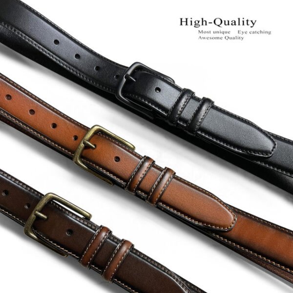 Men's Belt Genuine Leather Casual Belt 1-3/8"(35mm) Wide