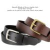 Men's Oil-Genuine Leather Belt 1-1/8"(30mm) Wide